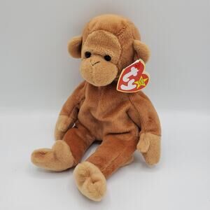 TY Beanie Baby Bongo the Monkey Vintage Retired 1995 Stuffed Animal